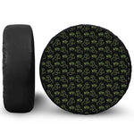 Boo Ghost Pattern Print Leather Spare Tire Cover