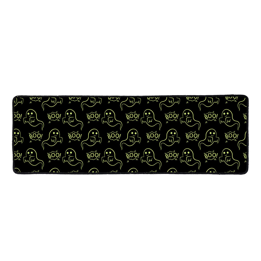 Boo Ghost Pattern Print Long Kitchen Mat