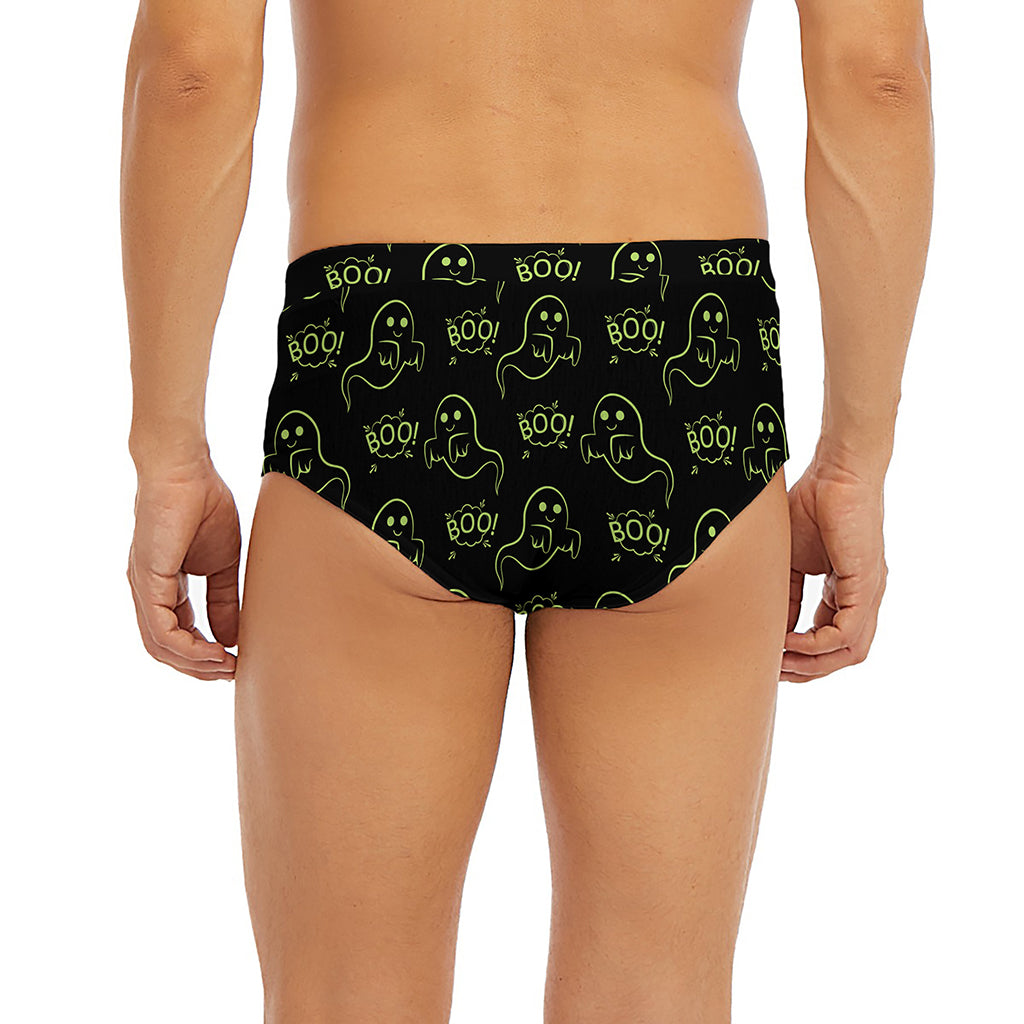 Boo Ghost Pattern Print Men's Briefs