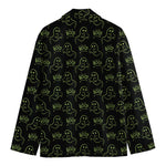 Boo Ghost Pattern Print Men's Cotton Blazer
