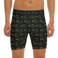 Boo Ghost Pattern Print Men's Long Boxer Briefs
