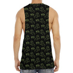 Boo Ghost Pattern Print Men's Muscle Tank Top