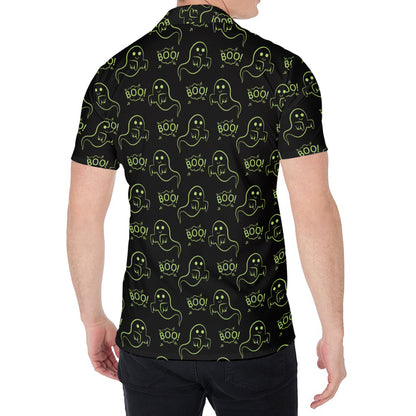 Boo Ghost Pattern Print Men's Shirt