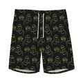 Boo Ghost Pattern Print Men's Athletic Shorts