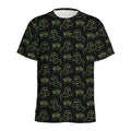 Boo Ghost Pattern Print Men's Athletic T-Shirt