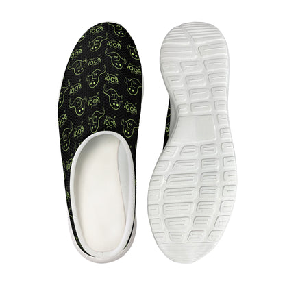Boo Ghost Pattern Print Mesh Casual Shoes
