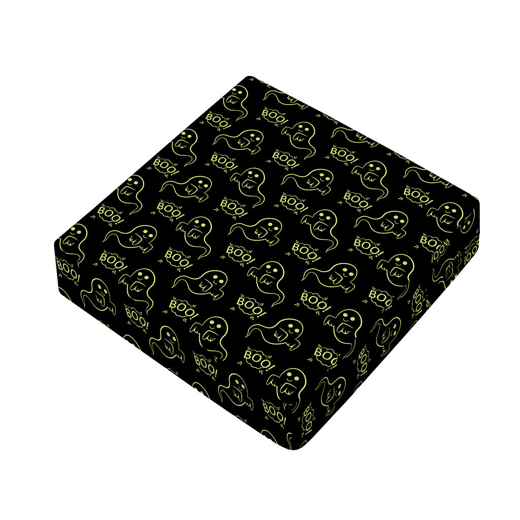 Boo Ghost Pattern Print Outdoor Seat Cushion Cover