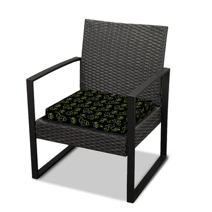 Boo Ghost Pattern Print Outdoor Seat Cushion Cover