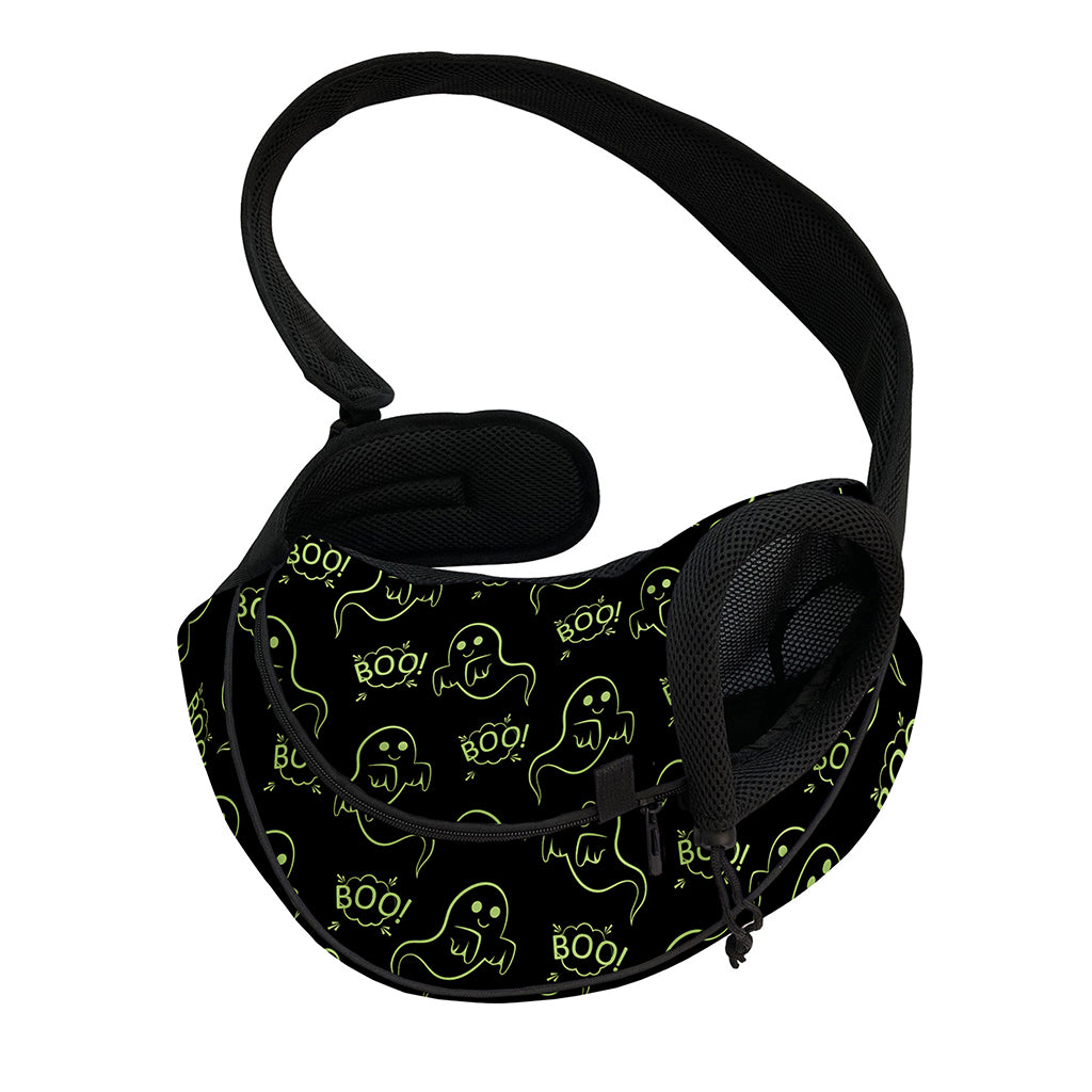 Boo Ghost Pattern Print Pet Sling Carrier