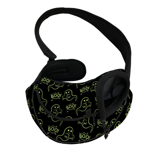 Boo Ghost Pattern Print Pet Sling Carrier