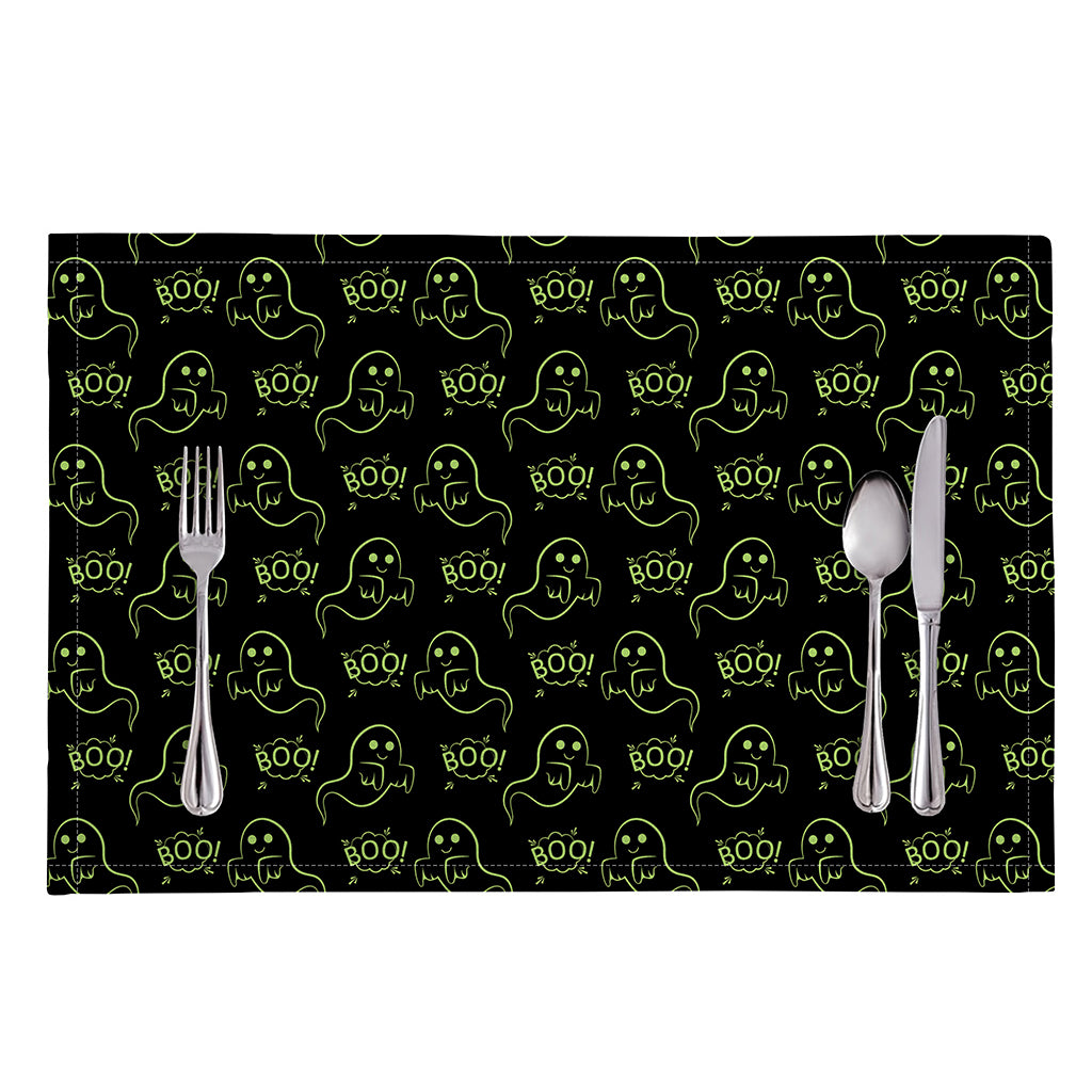 Boo Ghost Pattern Print Placemat