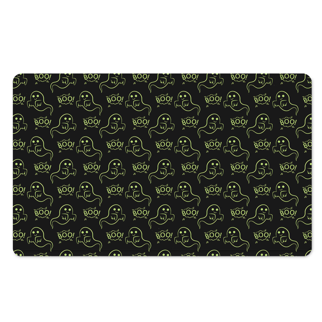 Boo Ghost Pattern Print Polyester Doormat