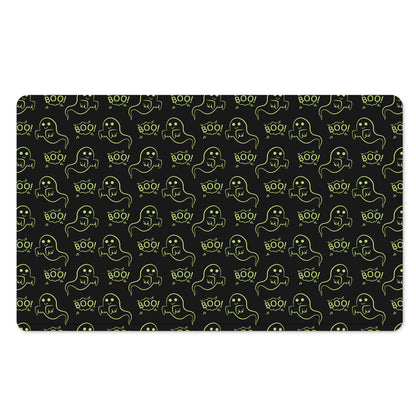 Boo Ghost Pattern Print Polyester Doormat