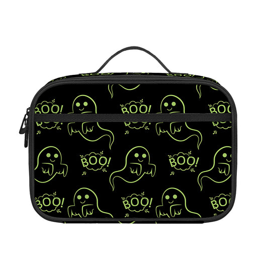 Boo Ghost Pattern Print Portable Lunch Bag