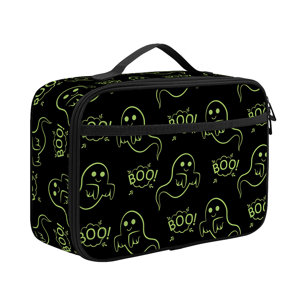 Boo Ghost Pattern Print Portable Lunch Bag