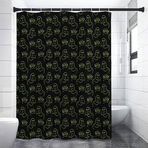 Boo Ghost Pattern Print Premium Shower Curtain