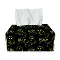Boo Ghost Pattern Print Rectangle Tissue Box Cover