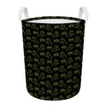Boo Ghost Pattern Print Round Laundry Basket