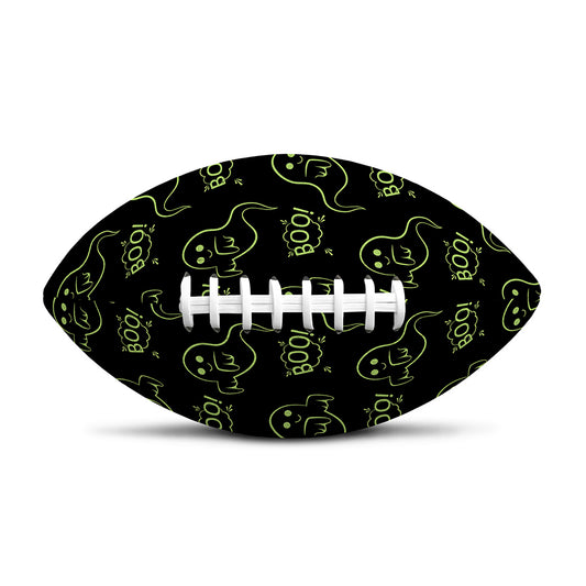 Boo Ghost Pattern Print Rugby Ball