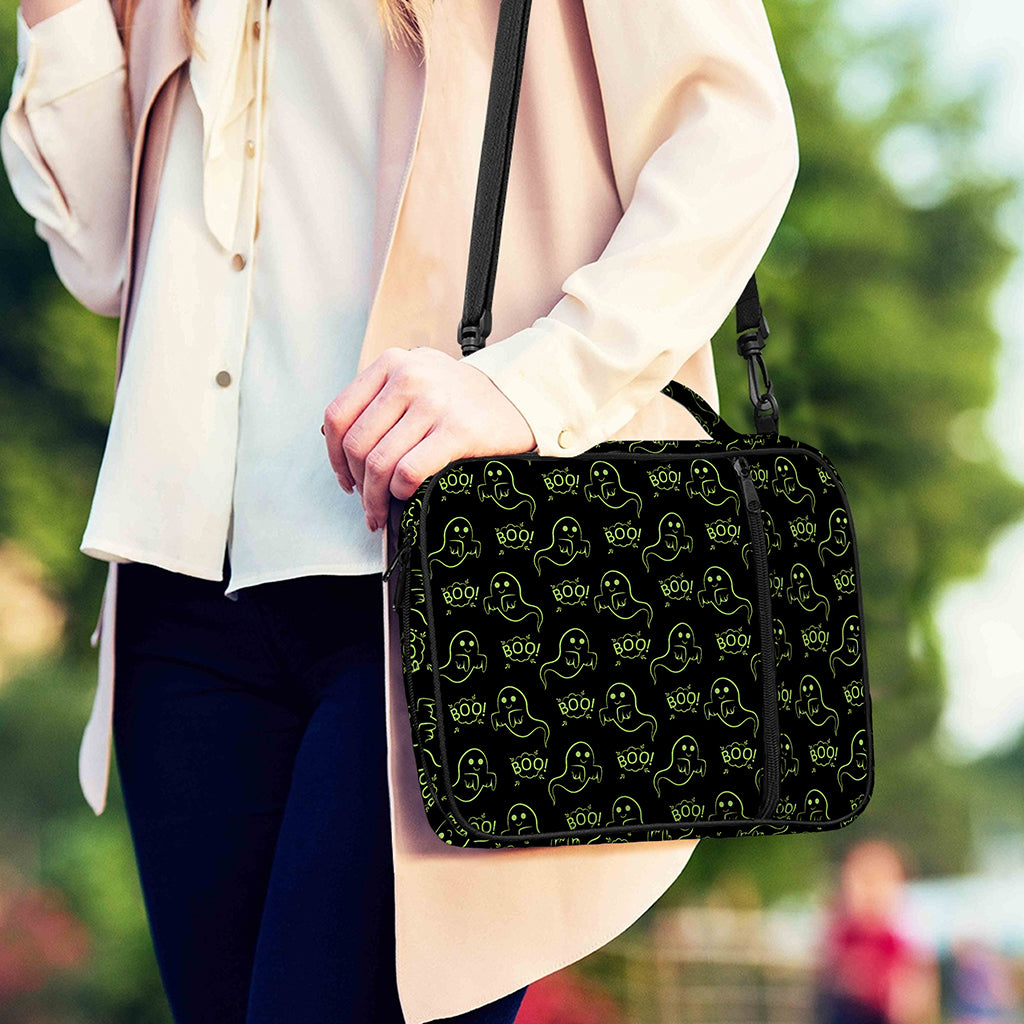 Boo Ghost Pattern Print Shoulder Strap Bible Bag