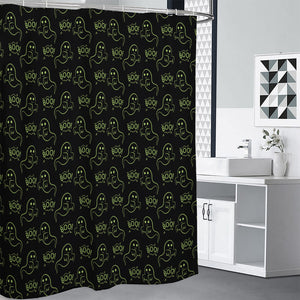 Boo Ghost Pattern Print Shower Curtain