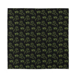 Boo Ghost Pattern Print Silk Bandana