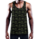 Boo Ghost Pattern Print Training Tank Top