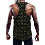Boo Ghost Pattern Print Training Tank Top