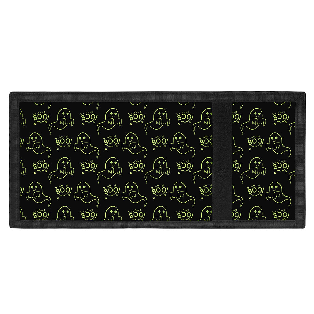 Boo Ghost Pattern Print Trifold Wallet