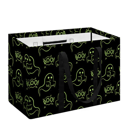 Boo Ghost Pattern Print Utility Tote Bag