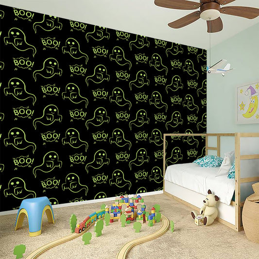 Boo Ghost Pattern Print Wall Sticker
