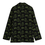 Boo Ghost Pattern Print Women's Blazer