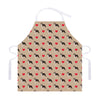 Boston Terrier Heart Pattern Print Adjustable Apron