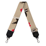 Boston Terrier Heart Pattern Print Bag Strap