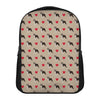 Boston Terrier Heart Pattern Print Casual Backpack