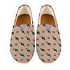 Boston Terrier Heart Pattern Print Casual Shoes