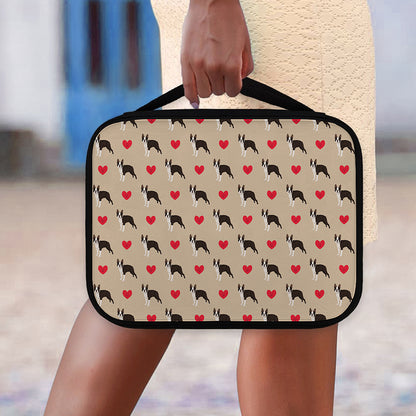 Boston Terrier Heart Pattern Print Classic Bible Case