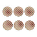 Boston Terrier Heart Pattern Print Coaster Set