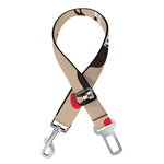 Boston Terrier Heart Pattern Print Dog Seat Belt