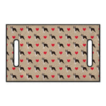 Boston Terrier Heart Pattern Print Golf Cart Seat Cover