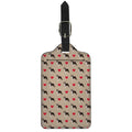 Boston Terrier Heart Pattern Print Luggage Tag