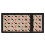 Boston Terrier Heart Pattern Print Trifold Wallet