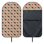 Boston Terrier Heart Pattern Print Waterproof Car Seat Cover