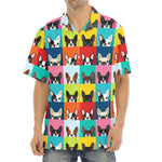 Boston Terrier Puppy Faces Print Aloha Shirt