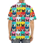 Boston Terrier Puppy Faces Print Aloha Shirt