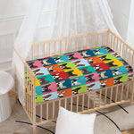 Boston Terrier Puppy Faces Print Baby Crib Sheet