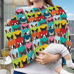 Boston Terrier Puppy Faces Print Baby Seat Cover