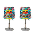 Boston Terrier Puppy Faces Print Bar Stool Covers