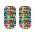 Boston Terrier Puppy Faces Print Bar Stool Covers