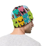 Boston Terrier Puppy Faces Print Beanie